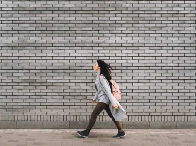 girl walking